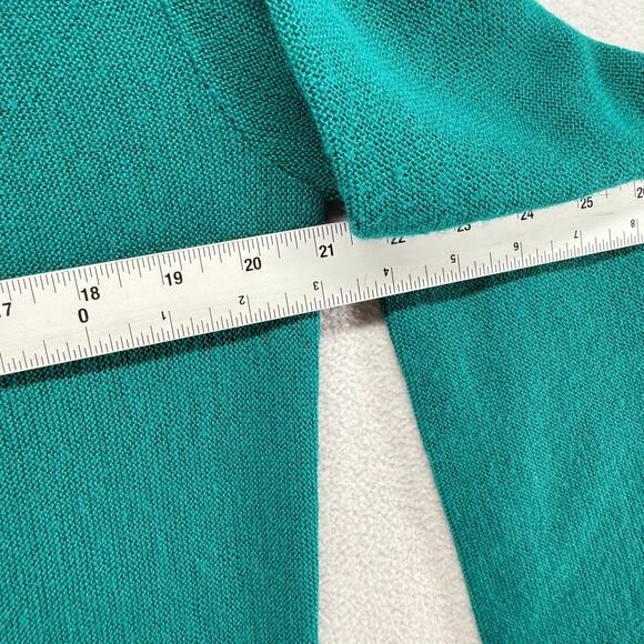 Vintage London Fog Cardigan Sweater Men's Medium Blue Made In USA Knit Grandpa - Picture 4 of 8